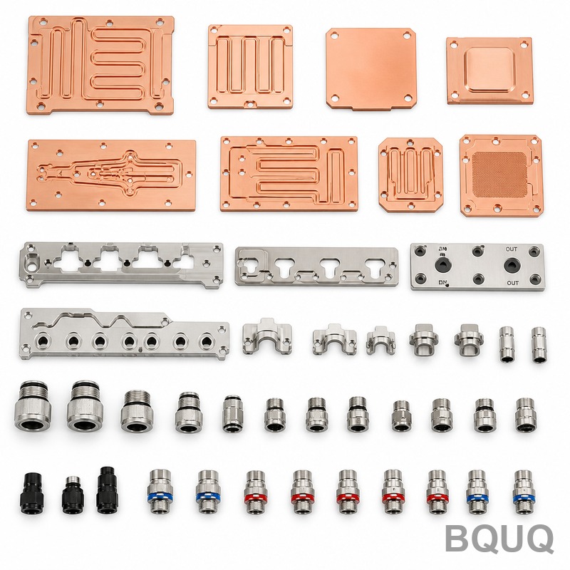BQUQ AI-Flüssigkeitskühlungs-Verteilerbauteile Kol