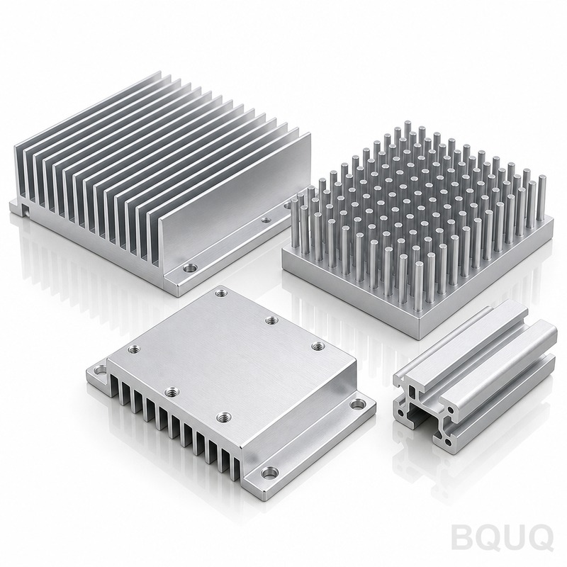 Präzisionsgefräste Aluminium-Kühlkörper nach CNC-B
