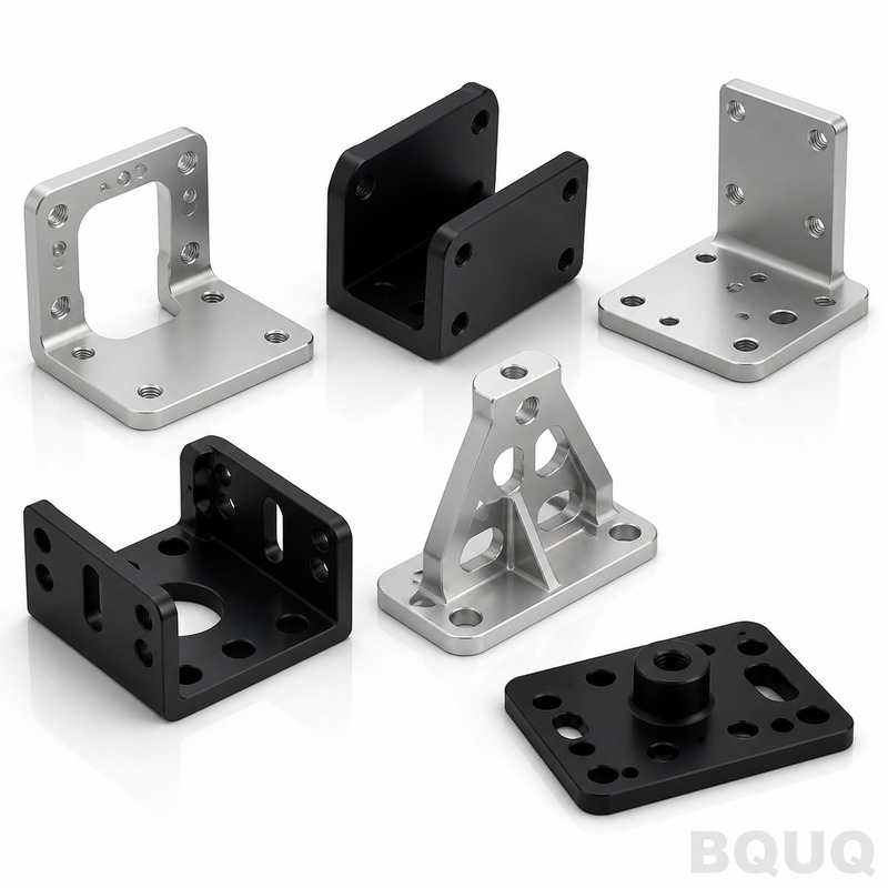 CNC-gefräste Aluminium-Halterungen kundenspezifische Teile von BQUQ Präzisionsfabrik