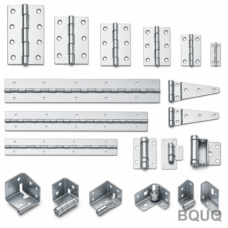 BQUQ Stanzstahl-Scharniere und Halterungen Kollektion | Präzisions-CNC + Stanzen