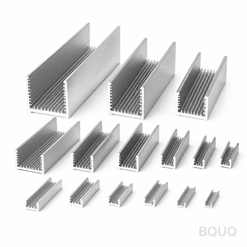 Kundenspezifische U-förmige Aluminium-Kühlkörperpr