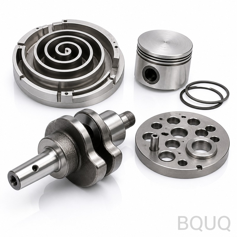 Präzisionsgefertigte CNC-Spiralverdichterteile | K