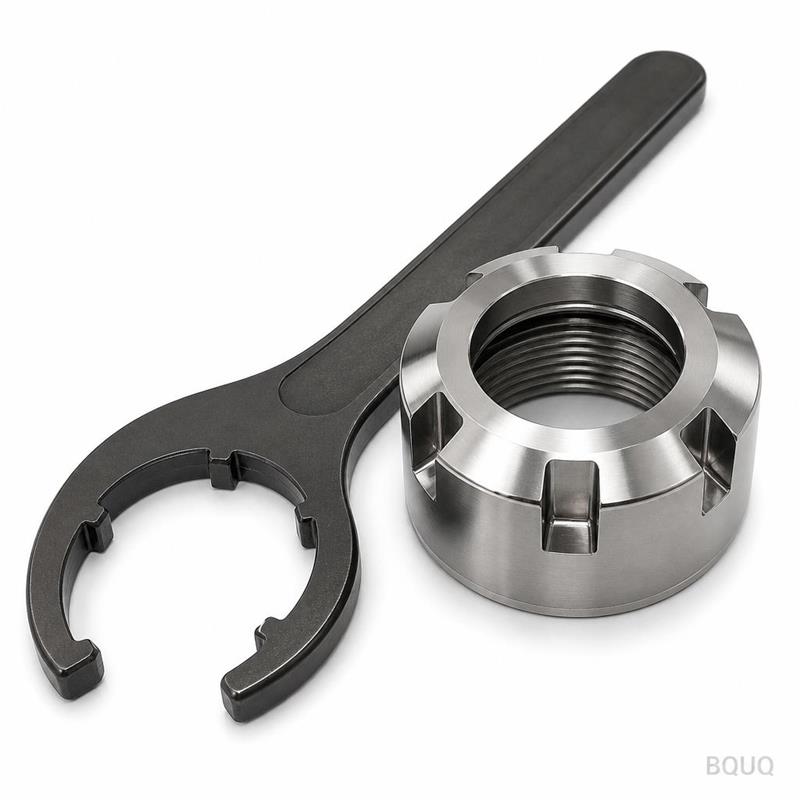 BQUQ CNC-gefräste ER32 Spannzangenmutter mit Schlü
