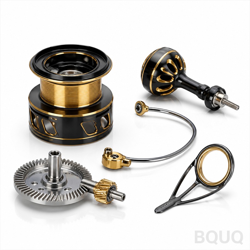 CNC-gefräste Angelrollenteile | Hochpräzise Rollenkomponenten von BQUQ
