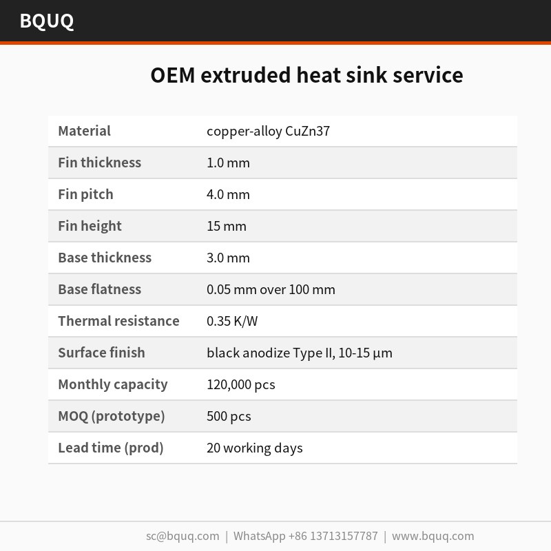 OEM-Strangpress-Kühlkörper-Service