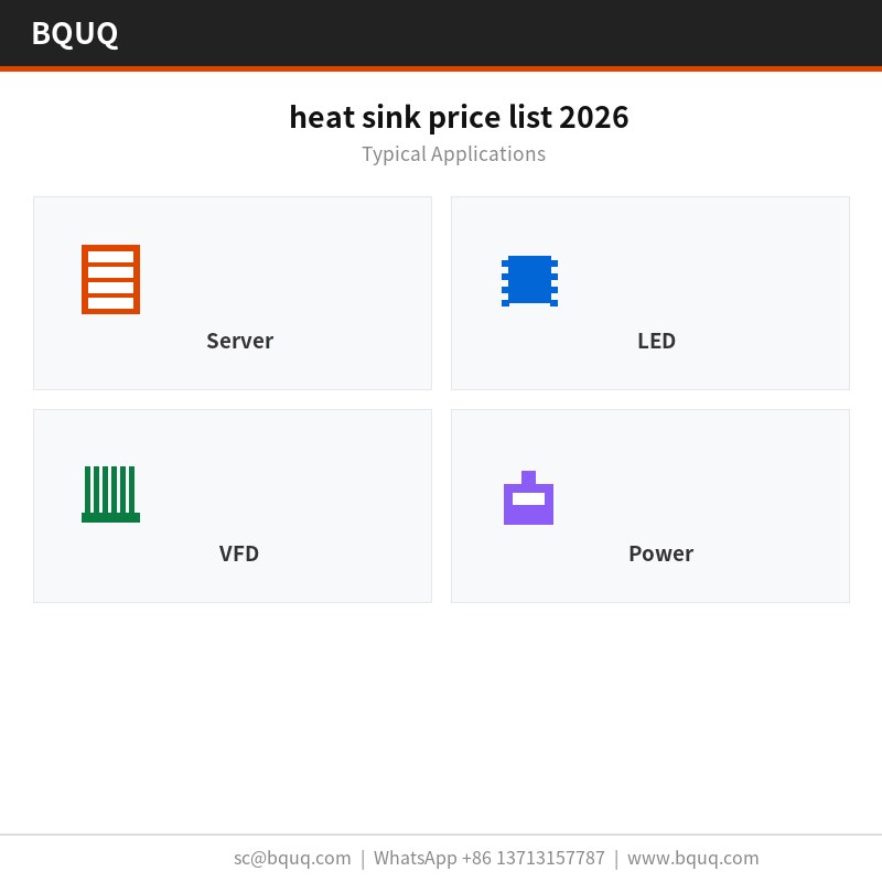 Preisliste für Kühlkörper 2026
