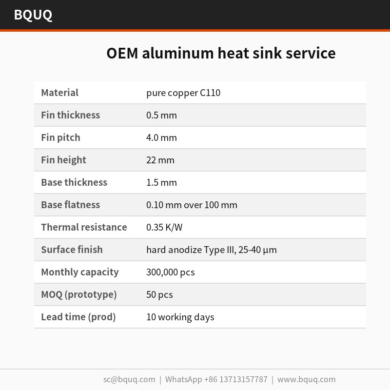 OEM-Aluminium-Kühlkörper-Service