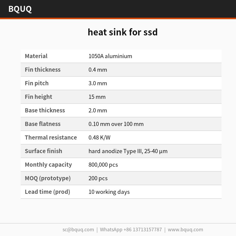 Kühlkörper für SSD