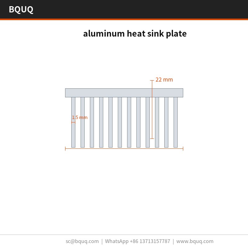 Aluminium-Kühlkörperplatte