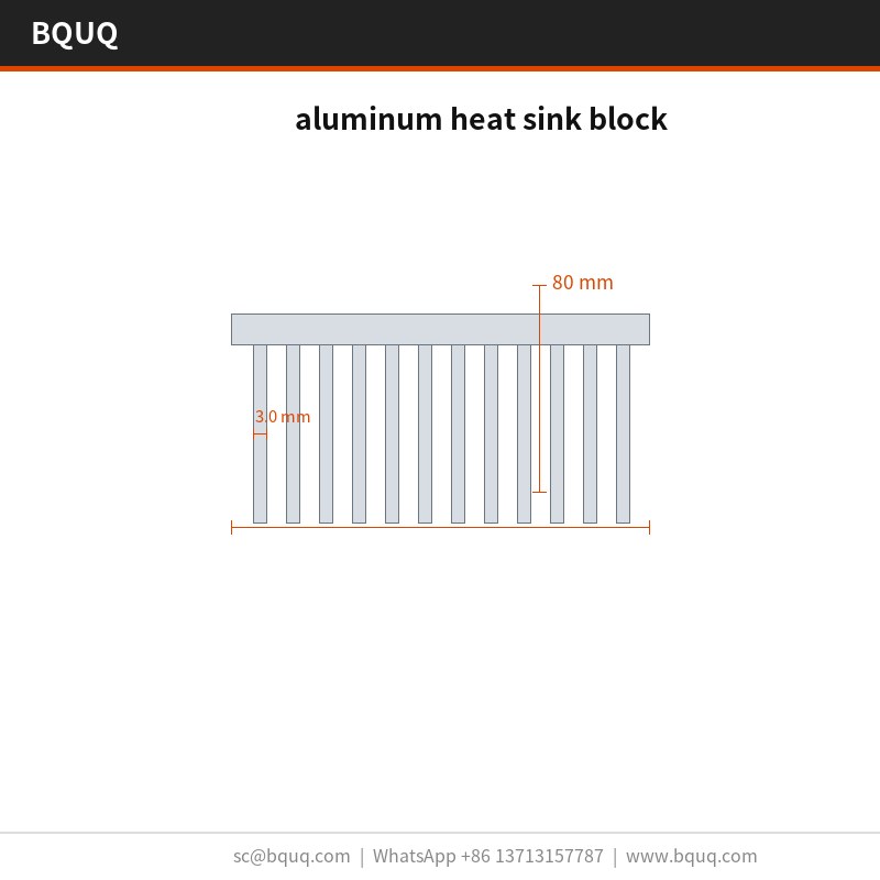 Aluminium-Kühlkörperblock