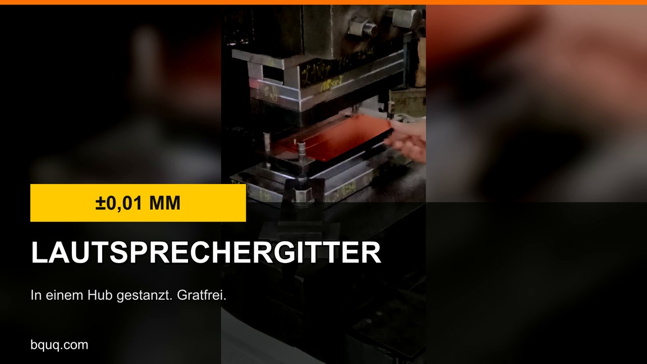 Gestanzte Lautsprechergitter | Metallgitter für Lautsprecher, gratfrei