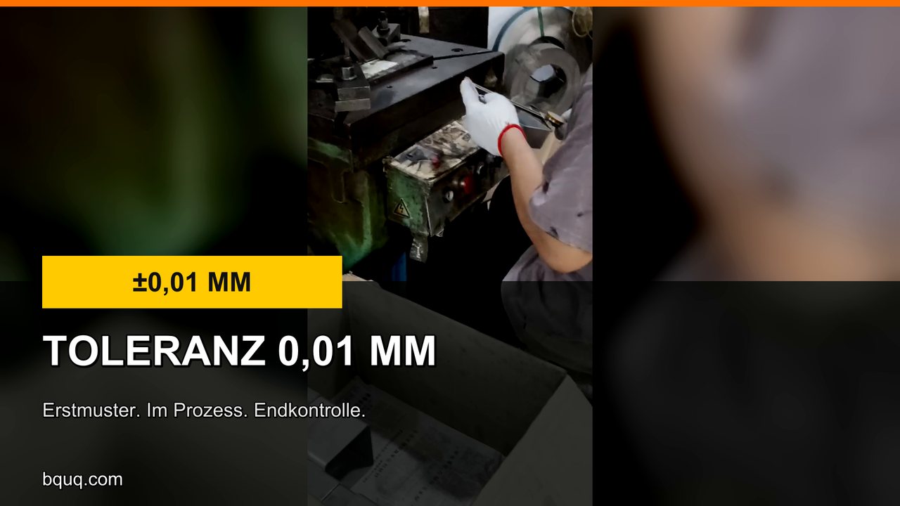Stanzteile mit ±0,01 mm | Erstmuster, im Prozess, Endkontrolle